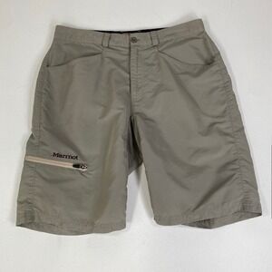 Marmot Hiking‎ Shorts Lightweight Outdoor Shorts Khaki Size 32